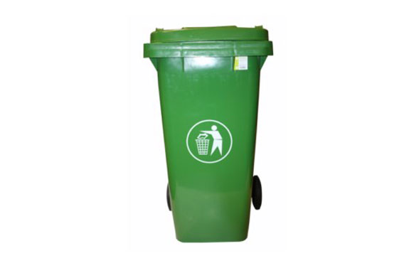CONTENEDOR BASURA CON RUEDVERDE -240 LT