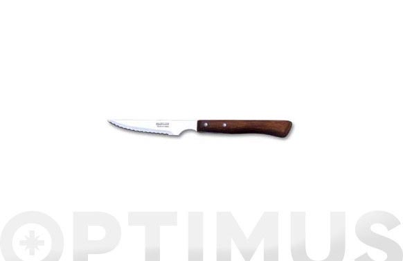 Cuchillo chuletero m/madera 22 cm