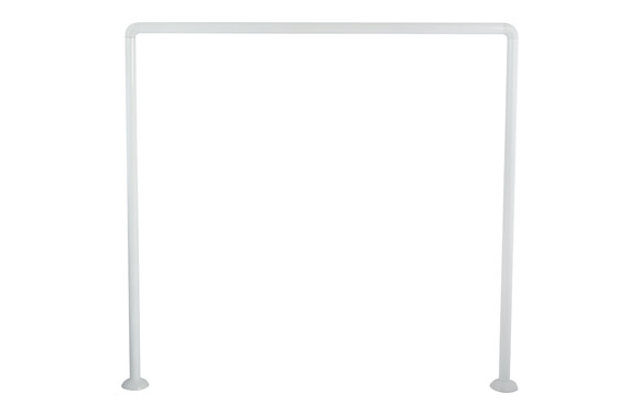 Barra cortina baño recta extensible tatay 140/250cm blanco