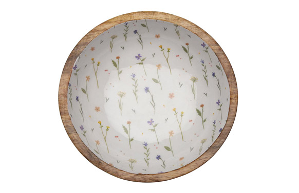 ENSALADERA MADERA ESMALTADA LAISON Ø 24 X 7 CM 17370499 2