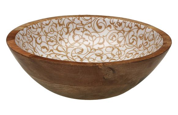 ENSALADERA MADERA ESMALTADSERPENTINE-24C