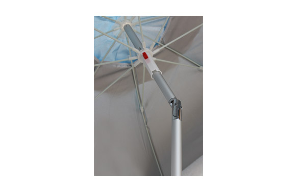 PARASOL PLAYA ALUMINIO Ø180 CM UPF 50+ AZUL 1 3