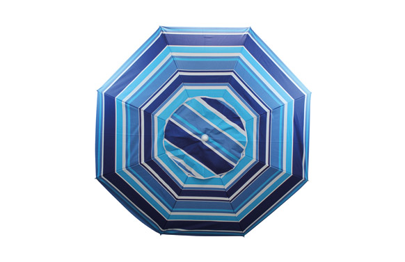 PARASOL PLAYA ALUMINIO Ø180 CM UPF 50+  RAYAS AZUL 2 2