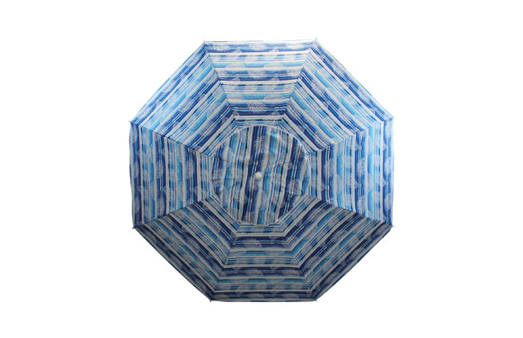 PARASOL PLAYA ALUMINIO Ø180 CM UPF 50+  HOJAS AZUL 3 2