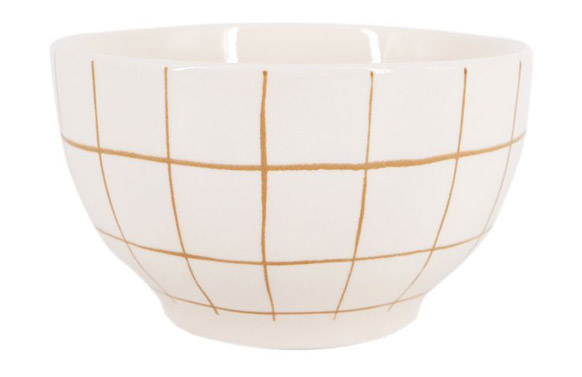 Bol cuadros amarillo 750ml