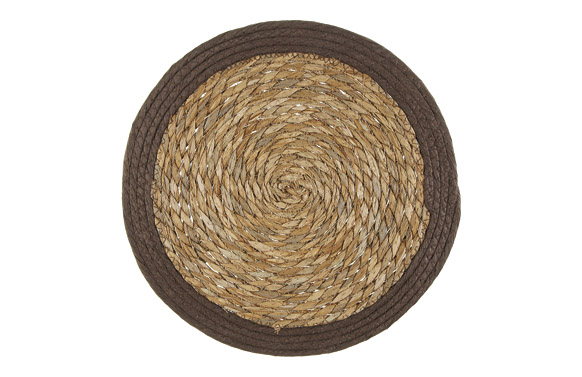 Salvamantel yute marron ø 35cm