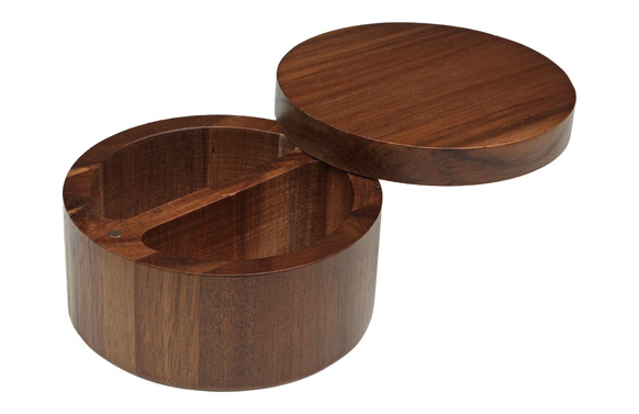 Salero redondo de acacia... 2