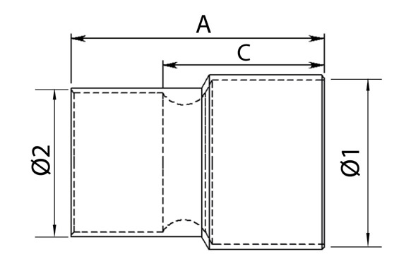 Reduccion cobre h-h 5240 ø... 2