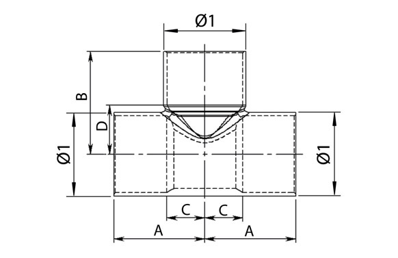 Te cobre hembra 5130 ø 15... 2