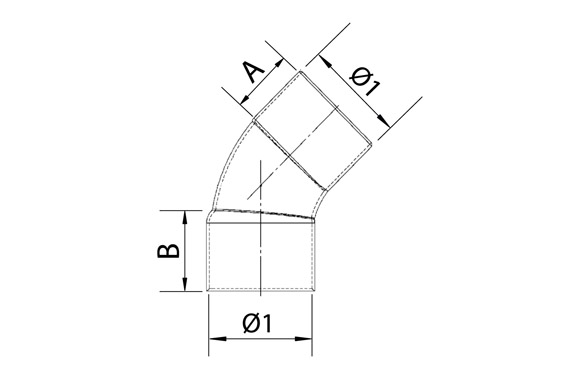 Curva cobre 45. m-h 5040 ø... 2