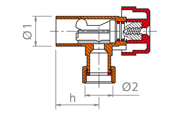 Valvula escuadra america... 2