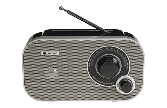 Radio fm analógica denver gris