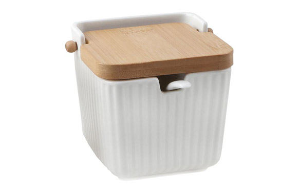 Azucarero porcelana grabada...