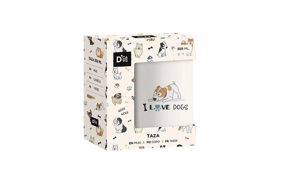 Mug perro caja regalo 35 cl... 2