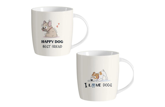 Mug perro caja regalo 35 cl...