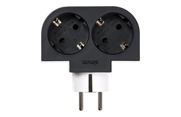 Adaptador giratorio 2 tomas...