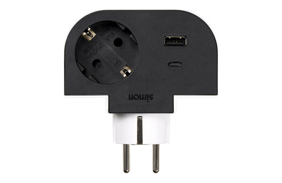 Adaptador giratorio 1 toma...