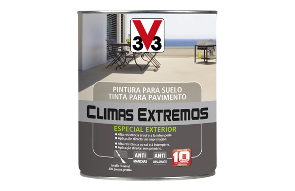 V33 Barniz para madera exterior Climas Extremos (Roble oscuro, Brillante,  250 ml)