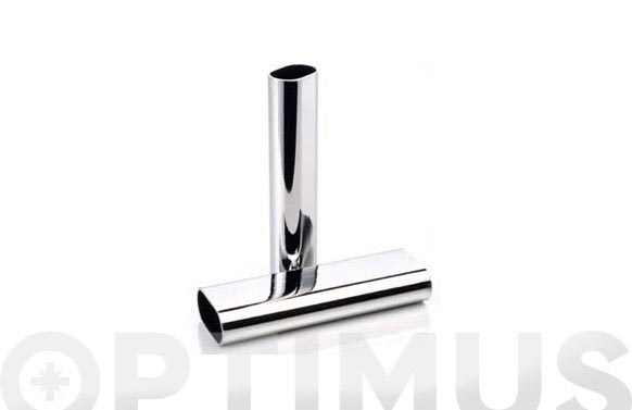 Tubo cromado 25 x 15 oval 2 m