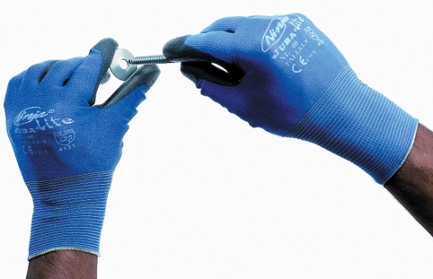 GUANTE NYLON AZUL C/PU PALMANL00/T.9