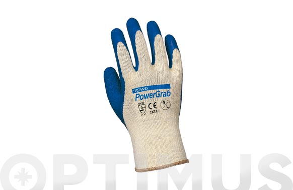 GUANTE POLIESTER / ALGODON RECUBIERTO LATEX RUGOSO TALLA 8 300/8 2