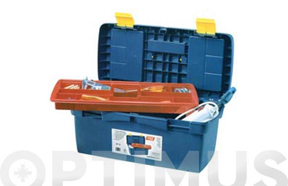 Caja herramientas polipropileno n 17 azul 580 x 290 x 290 mm 1 bandeja
