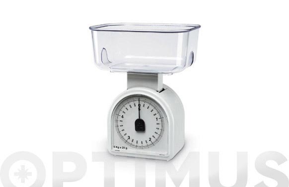 Balanza cocina omega 5kg-20g blanca
