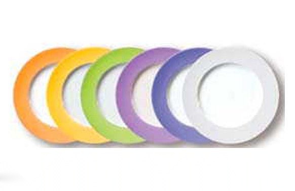 Plato porcelana 31 cm (set 6 unidades) mix 6 colores