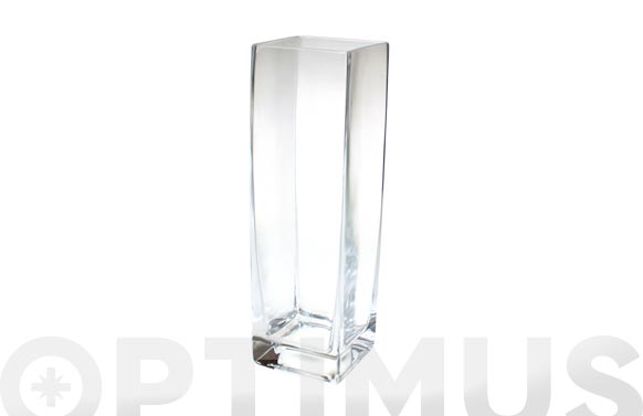 Jarron cuadrado vidrio 17-1096/26.5