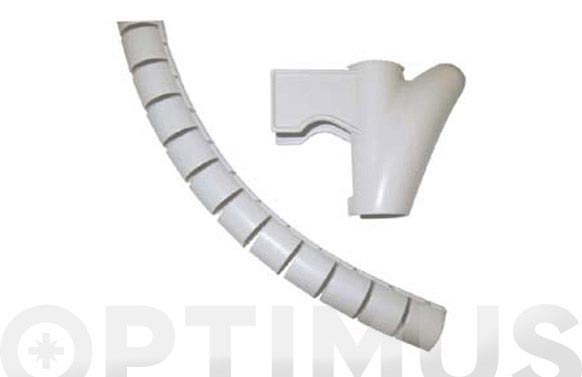 Recogedor de cables easy cover 1.5 m- 15 mm gris