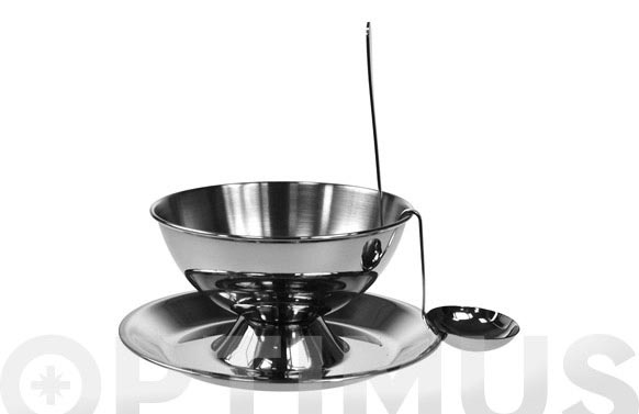 Salsera con cuchara inox