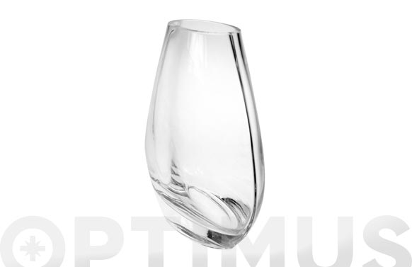 Jarron oval vidrio 26cm 2