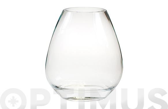 Jarron oval vidrio 26cm