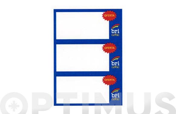 ETIQUETA FLYER 210X99 PAQ BRICOFAC