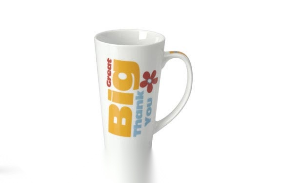 Mug porcelana caja regalo 480 ml thank you