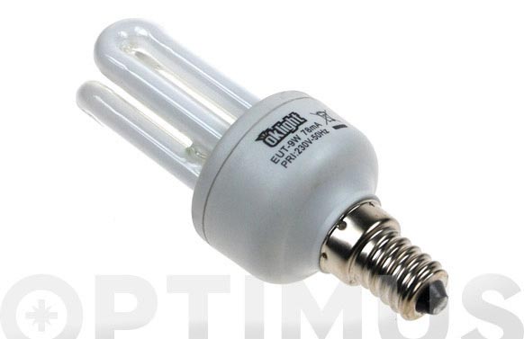 Bombilla bajo consumo micro 3 tubos 9w/860 e-14