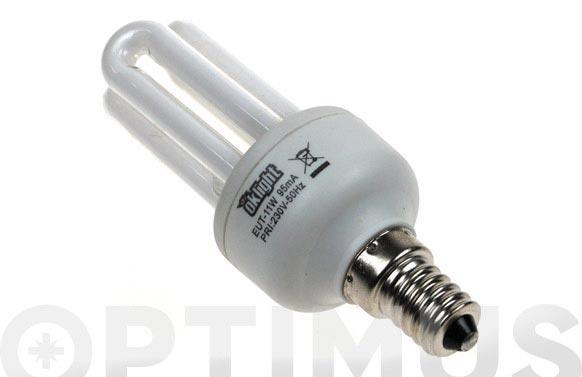 Bombilla bajo consumo micro 3 tubos 11w/860 e-14