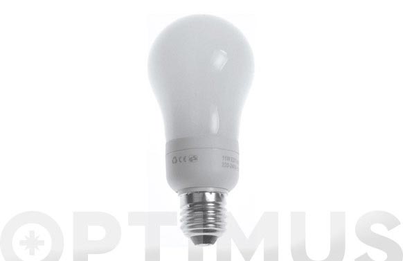 Bombilla bajo consumo esferica 11w e-27 luz blanca
