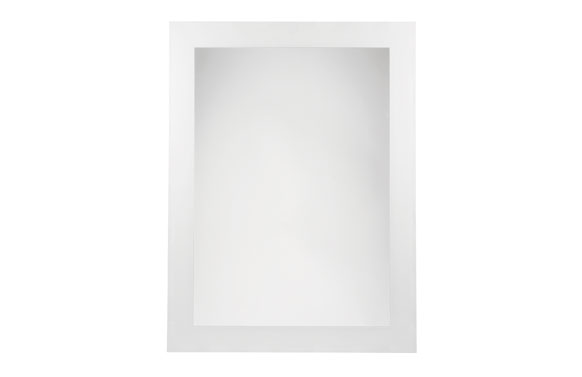 Espejo baño blanco serigrfiado lux-20 b-900 75 x 55 cm