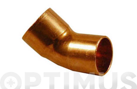 CURVA COBRE 45ø MACHO-HEMBé 15 MM