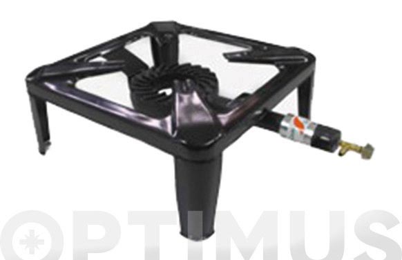 QUEMADOR CHAPA ESMALTADA  40X40X17CM NEG