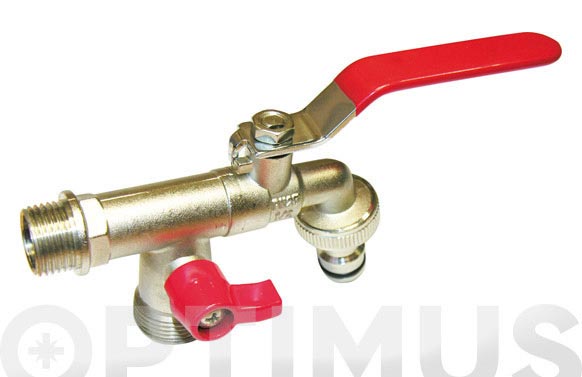 GRIFO CURVO DOBLE ROSCAR  1/2'-3/4' 1U