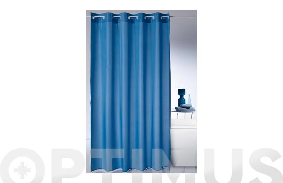Cortina baño poliester magic-azul 180 x 200 cm