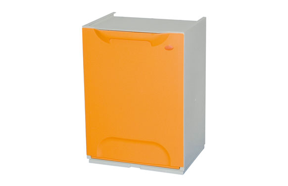 Contenedor basura selectivo naranja 34 x 29 x 47 cm