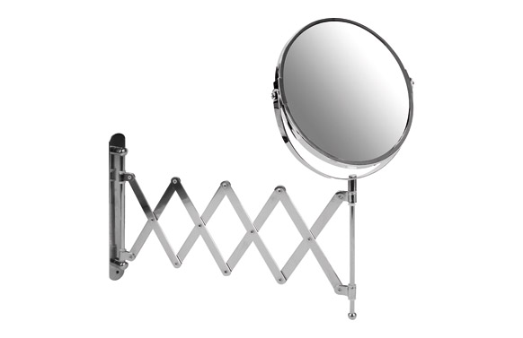 Espejo baño aumento x3 telescopico x 50 cm ø 17 cm
