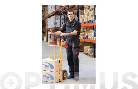 PANTALON PETO TOP RANGE   NEGRO/NARANJA