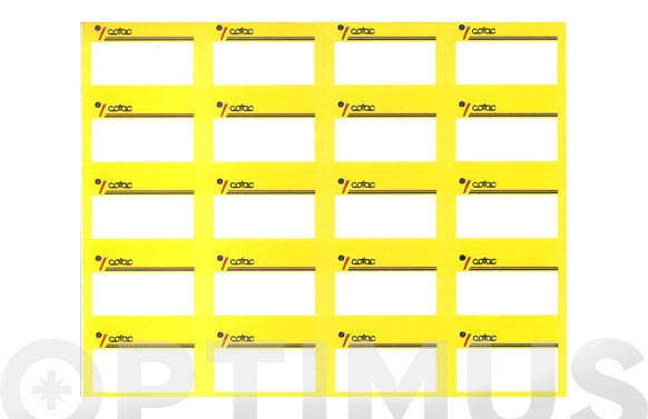 ETIQUETA PORTAETIQ 68X44 100COFAC-MATE