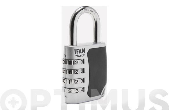 CANDADO COMBINACION 680 IFAM 25 MM GRIS 680 1