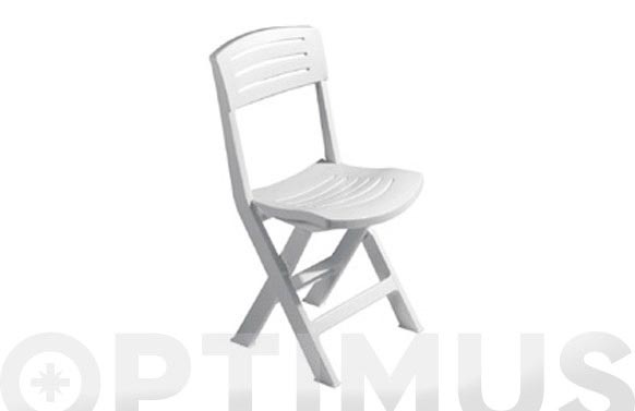 SILLA RESINA PLEGABLE FIDJI BLANCO