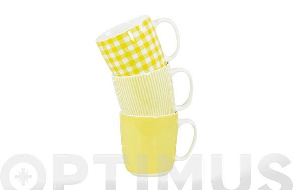 Mug porcelana ambit amarillo surtido